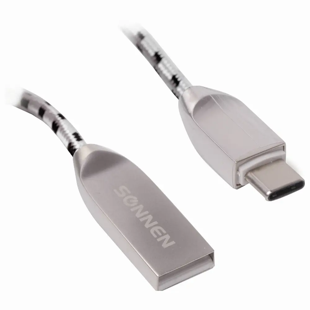 Фото Кабель USB 2.0-Type-C Sonnen Premium медь 1 м Фото Кабель USB 2.0-Type-C Sonnen Premium медь 1 м