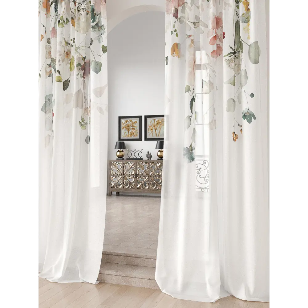 Фото 2 Тюль Comfy way Лоуна - 197 CW754197-230 на шторной ленте 230x150 см цвет бежевый