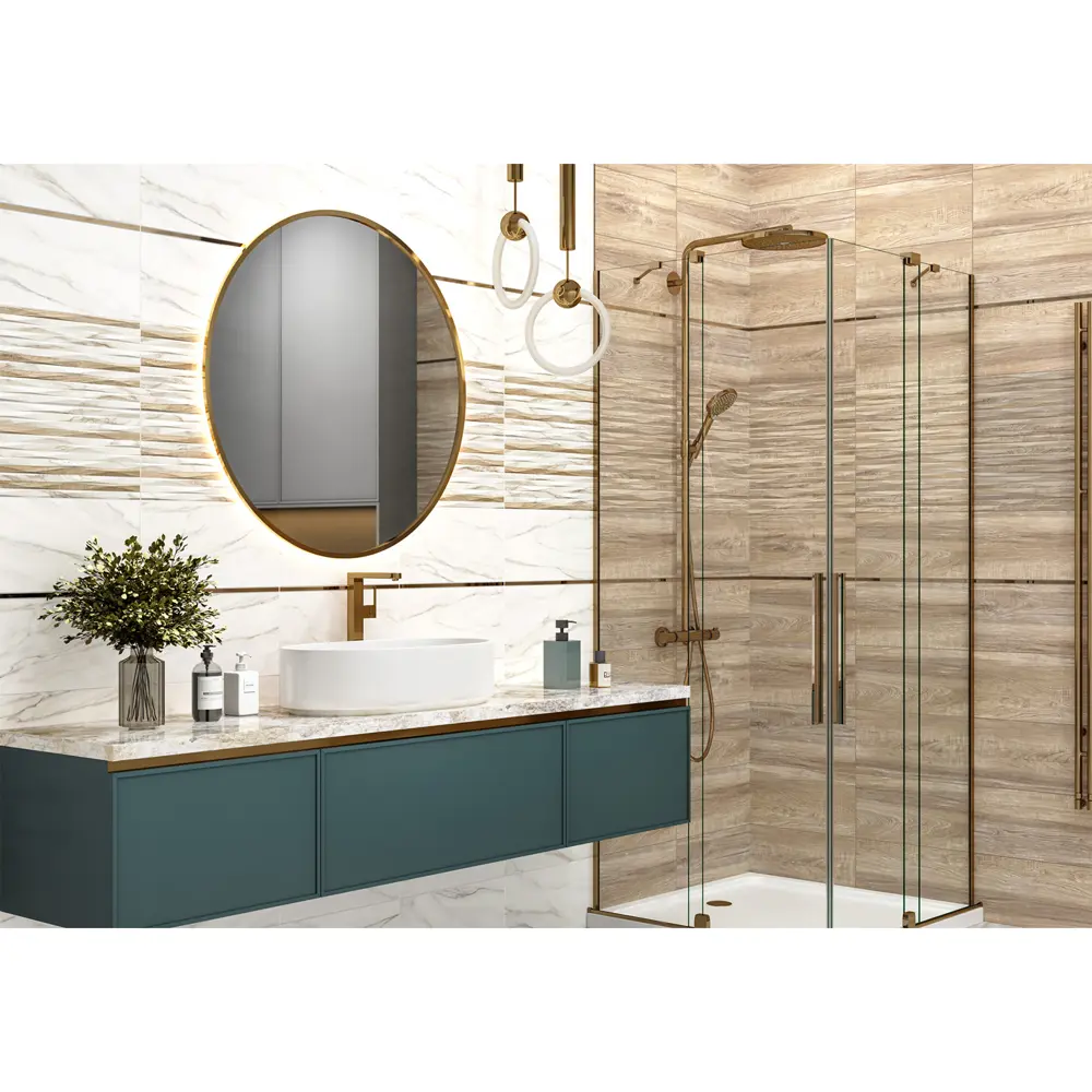Фото Настенная плитка Alma ceramica Euphoria TWU2550EPH44 24.9x50см цвет коричневый