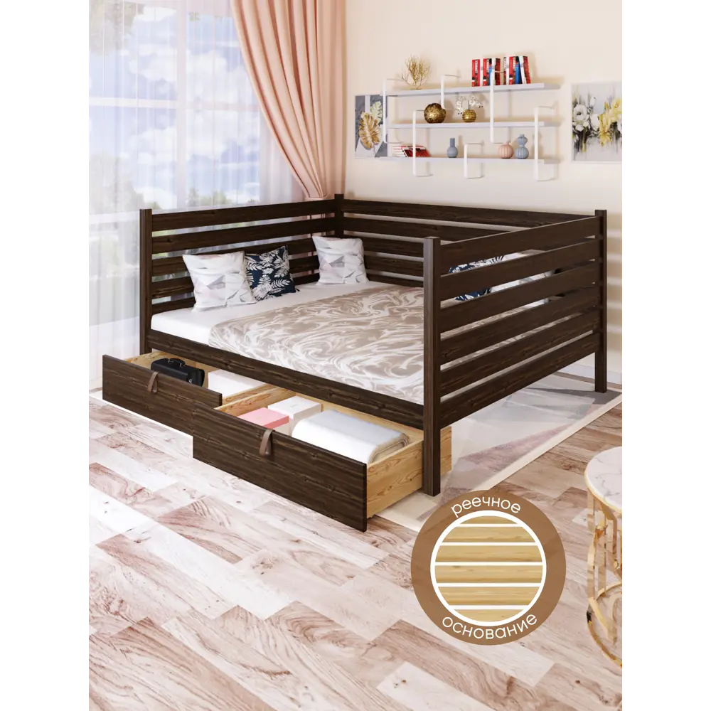 Фото 6 Кровать Solarius Tahta-spin120-160ven-2yash 130 x 101 x 170 см сосна цвет коричневый Фото 6 Кровать Solarius Tahta-spin120-160ven-2yash 130 x 101 x 170 см сосна цвет коричневый