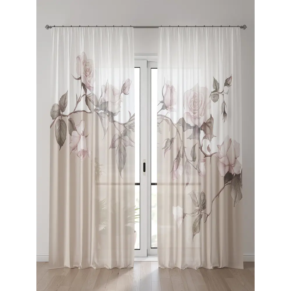 Фото Тюль Comfy Way Алоуна - 88 CW580088-240 150x240 см на шторной ленте цвет бежевый 2 шт Фото Тюль Comfy Way Алоуна - 88 CW580088-240 150x240 см на шторной ленте цвет бежевый 2 шт