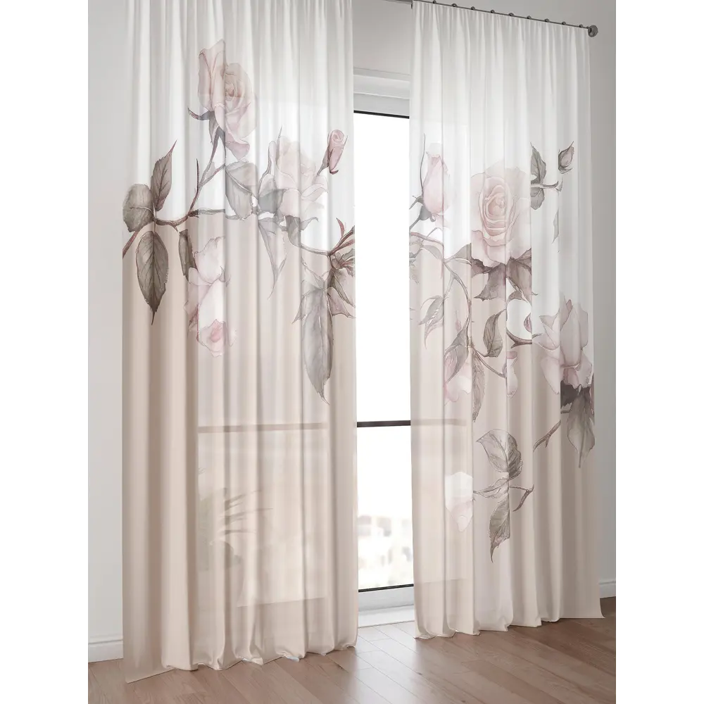 Фото 2 Тюль Comfy Way Алоуна - 88 CW580088-240 150x240 см на шторной ленте цвет бежевый 2 шт Фото 2 Тюль Comfy Way Алоуна - 88 CW580088-240 150x240 см на шторной ленте цвет бежевый 2 шт