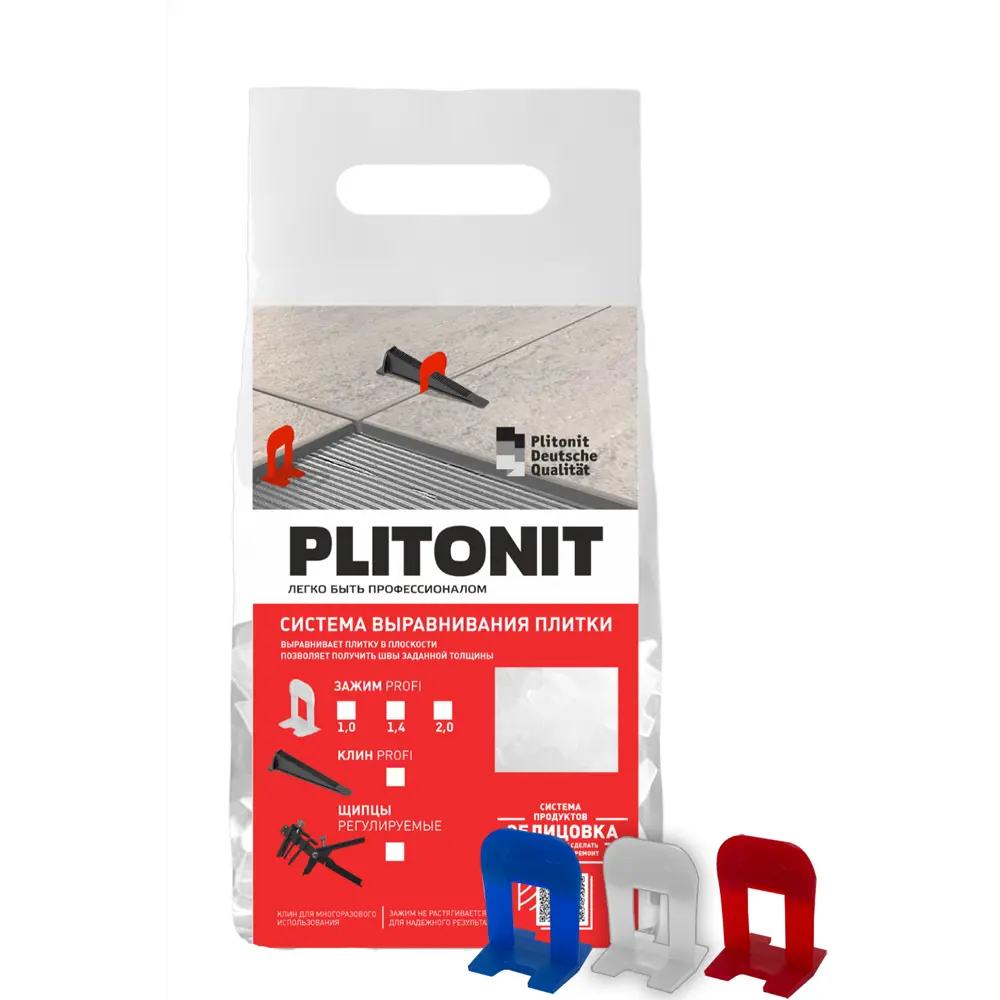 Фото Зажим Plitonit SVP-Profi Н009320 1.4 мм. 500 шт