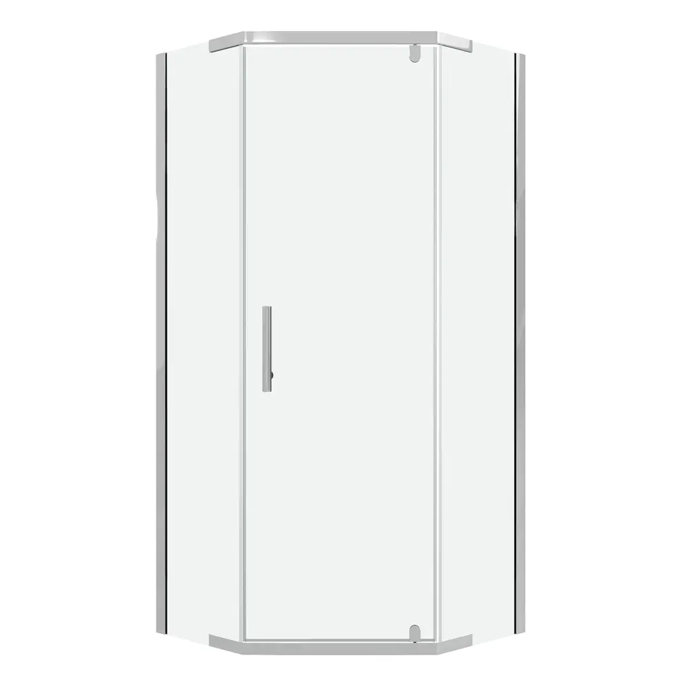 Фото Душевой уголок Niagara Eco NG-1009-14D трапеция 90x90см хромированный профиль эффект стекла прозрачное закаленное стекло Фото Душевой уголок Niagara Eco NG-1009-14D трапеция 90x90см хромированный профиль эффект стекла прозрачное закаленное стекло