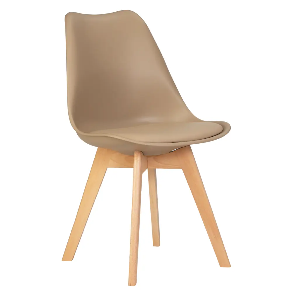 Фото Кухонный стул Dobrin Jerry Soft LMZL 49x49x54 см пластик цвет бежевый Фото Кухонный стул Dobrin Jerry Soft LMZL 49x49x54 см пластик цвет бежевый