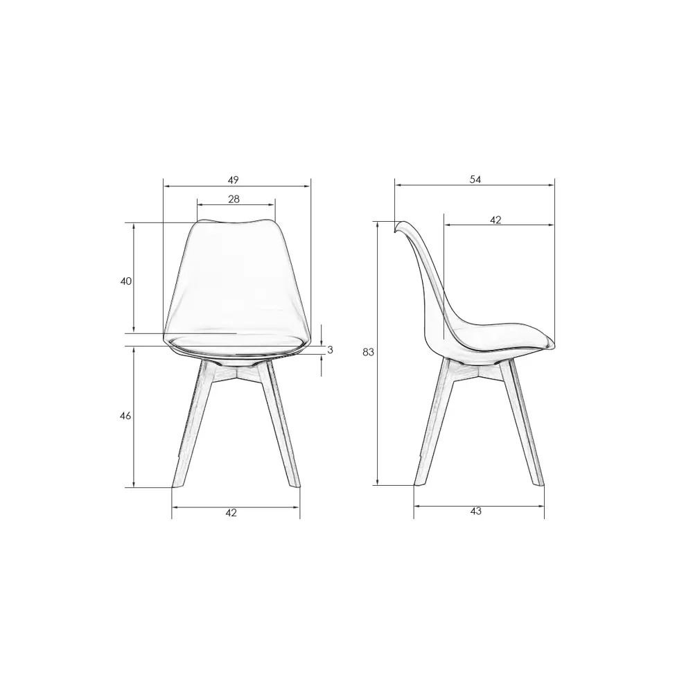 Фото 9 Кухонный стул Dobrin Jerry Soft LMZL 49x49x54 см пластик цвет бежевый Фото 9 Кухонный стул Dobrin Jerry Soft LMZL 49x49x54 см пластик цвет бежевый