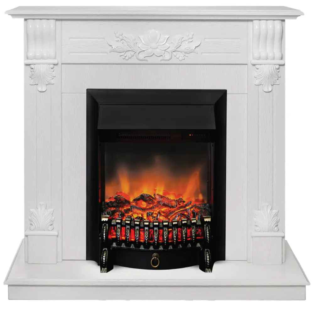Фото Каминокомплект Realflame Ottawa с очагом Fobos Lux BL 1600Вт белое золото Фото Каминокомплект Realflame Ottawa с очагом Fobos Lux BL 1600Вт белое золото