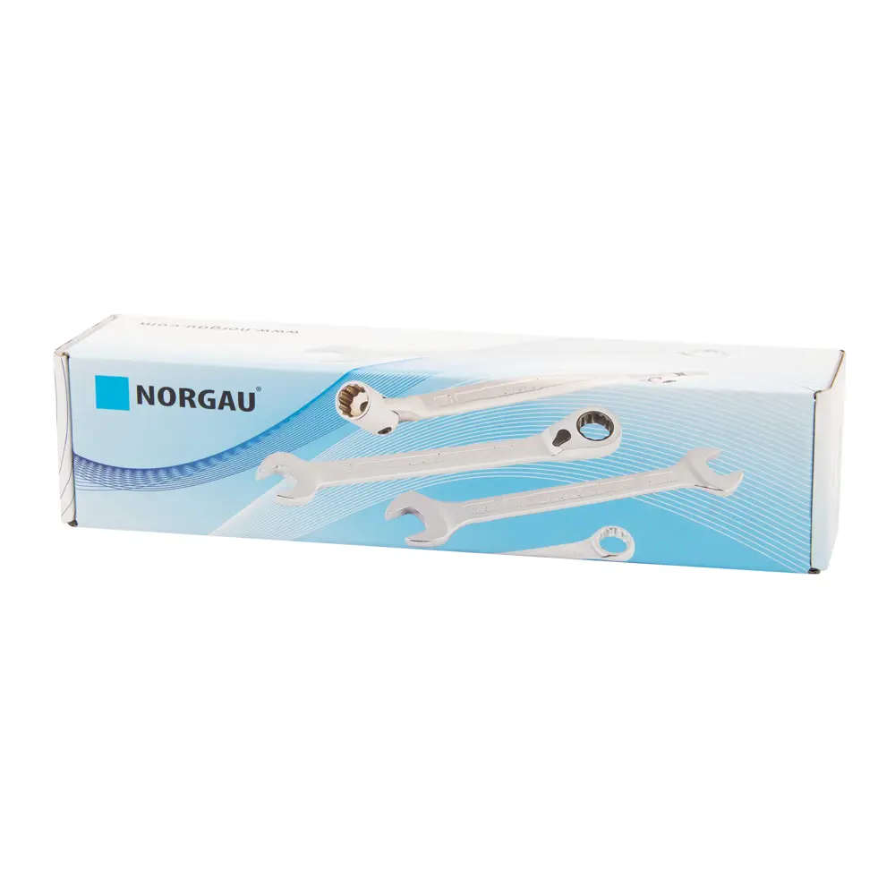 Фото 9 Набор ключей рожковых Norgau Industrial SKE-316-343 6-24 мм, 9 шт