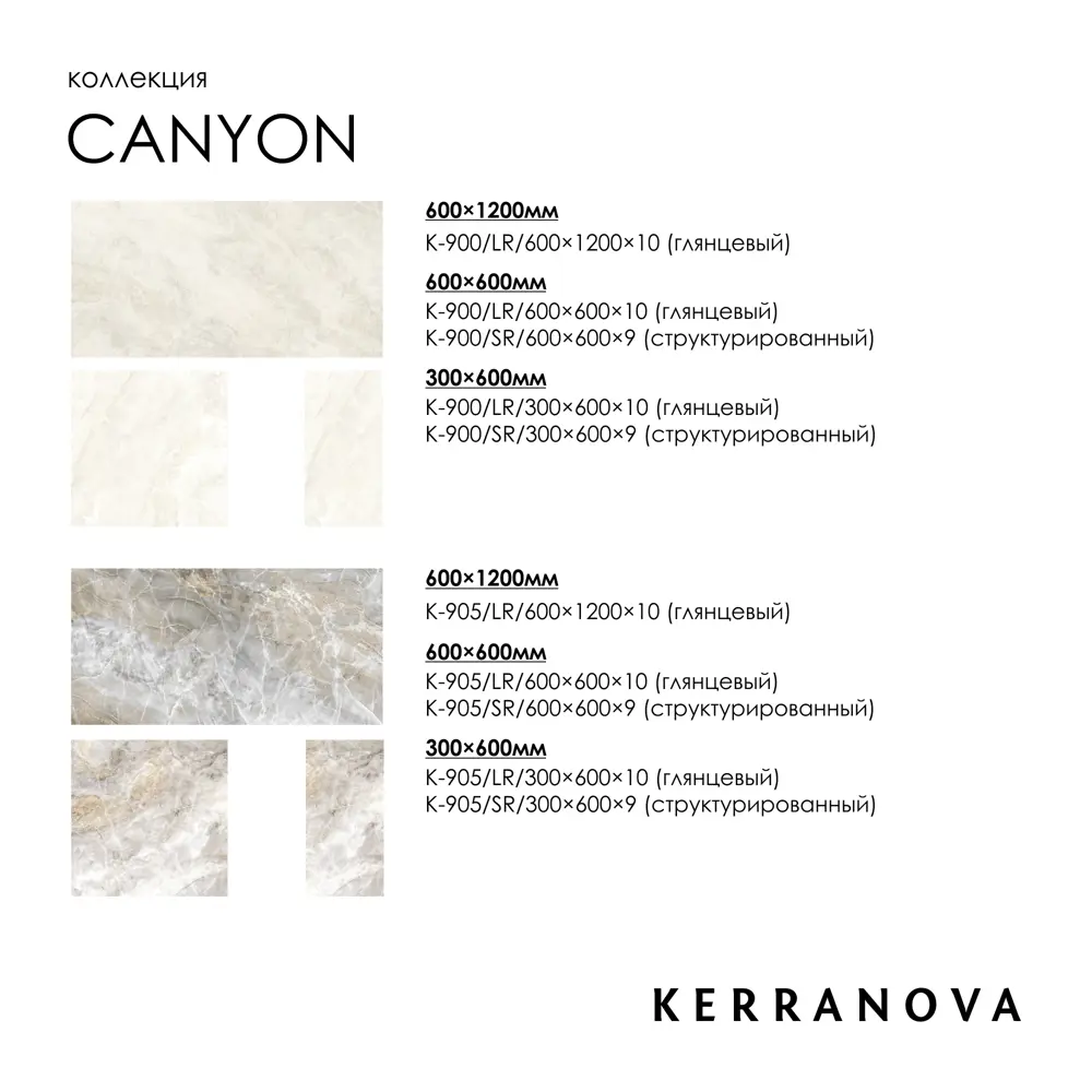 Фото 7 Керамогранит Kerranova Canyon K-900/SR/600x600x9/S1 60x60см цвет - Фото 7 Керамогранит Kerranova Canyon K-900/SR/600x600x9/S1 60x60см цвет -