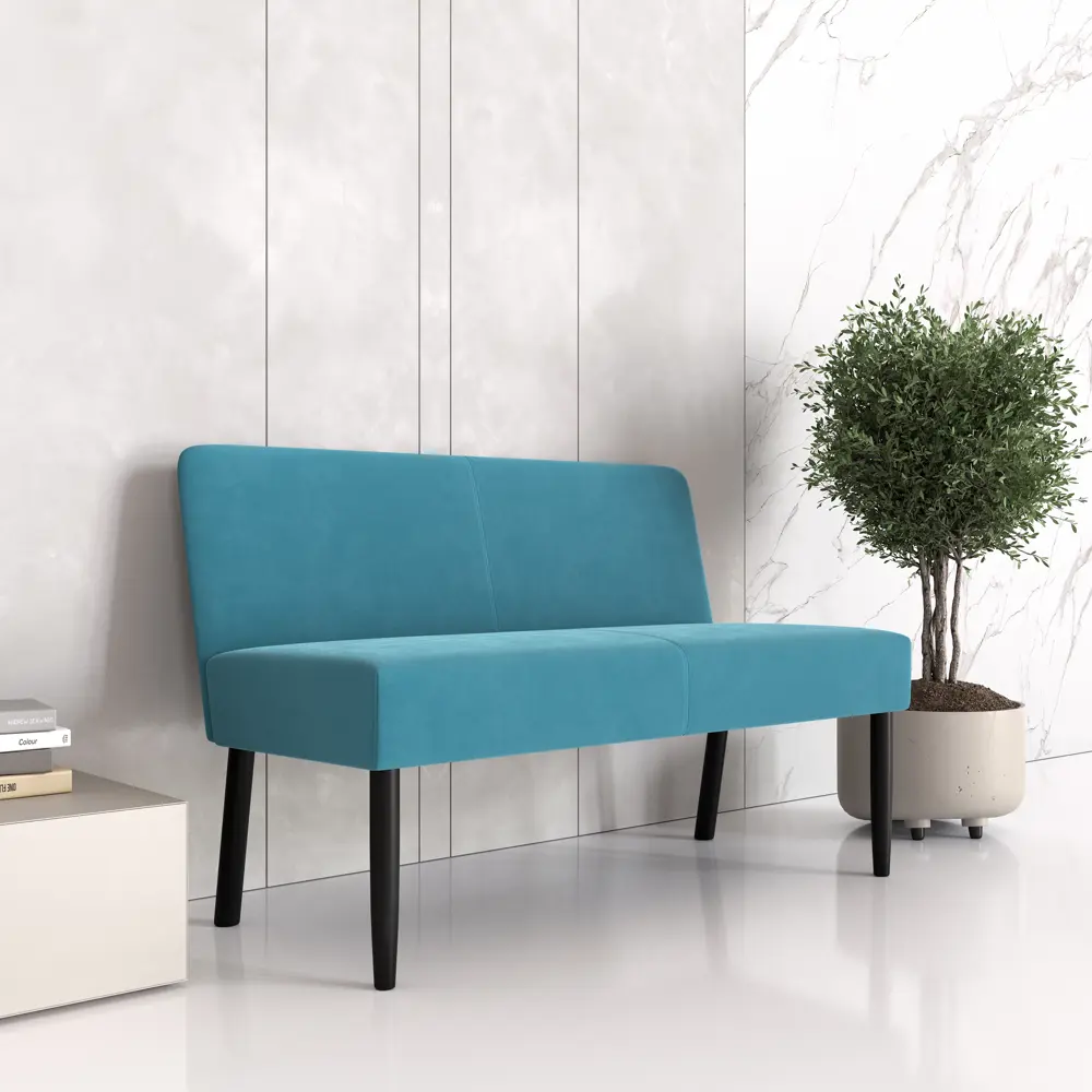 Фото 2 Диван Salon tron Мюнхен divan_mynhen_110_06 110x78x57 см велюр цвет синий Фото 2 Диван Salon tron Мюнхен divan_mynhen_110_06 110x78x57 см велюр цвет синий