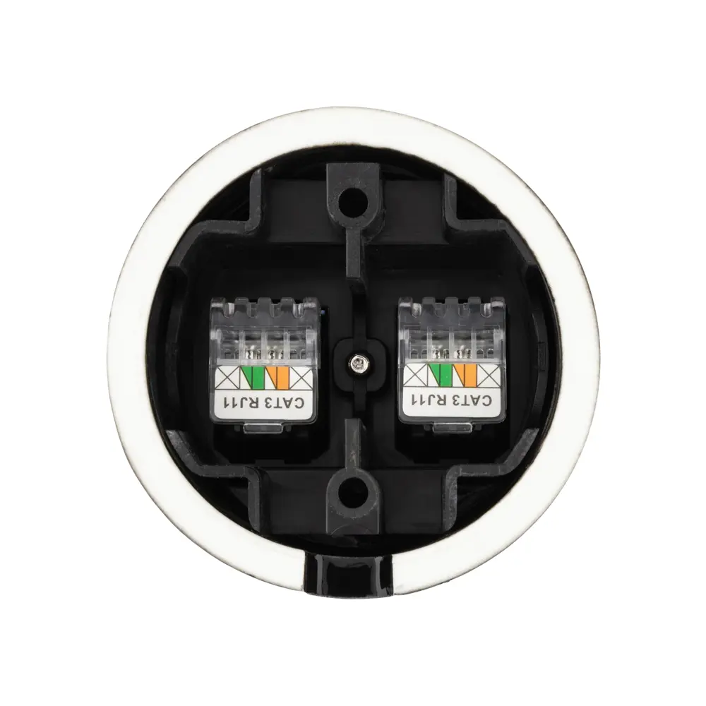 Фото 5 Розетка двойная телефонная накладная Tdm electric Болонь SQ1820-0250 RJ-11 с заземлением цвет черный Фото 5 Розетка двойная телефонная накладная Tdm electric Болонь SQ1820-0250 RJ-11 с заземлением цвет черный