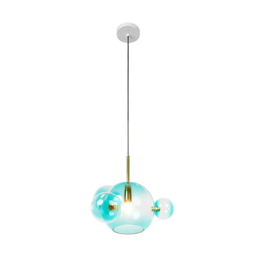 Фото Светильник подвесной Loft It Bolle Lf_2027-p4_blue_mini 1 лампа 1.57 м² цвет золото/прозрачный/голубой Фото Светильник подвесной Loft It Bolle Lf_2027-p4_blue_mini 1 лампа 1.57 м² цвет золото/прозрачный/голубой