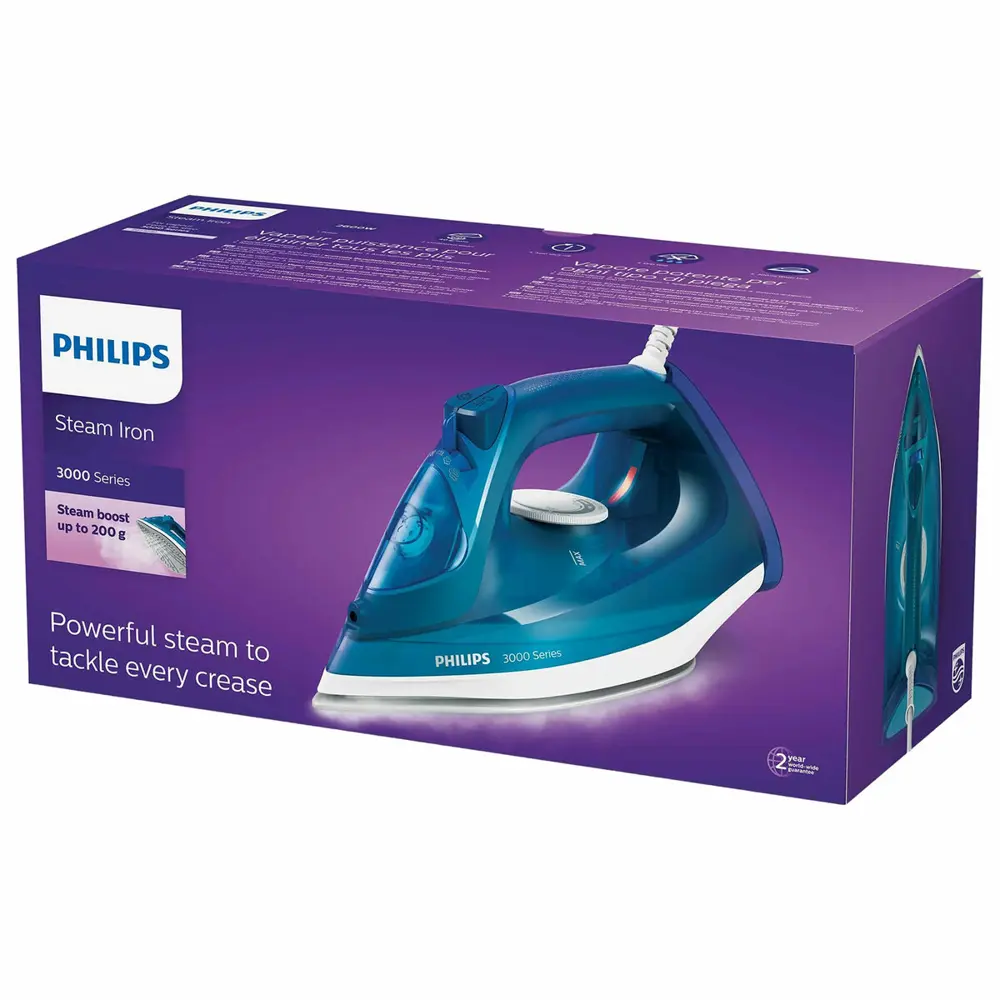 Фото 10 Утюг Philips DST3040/70 2600 Вт цвет синий Фото 10 Утюг Philips DST3040/70 2600 Вт цвет синий