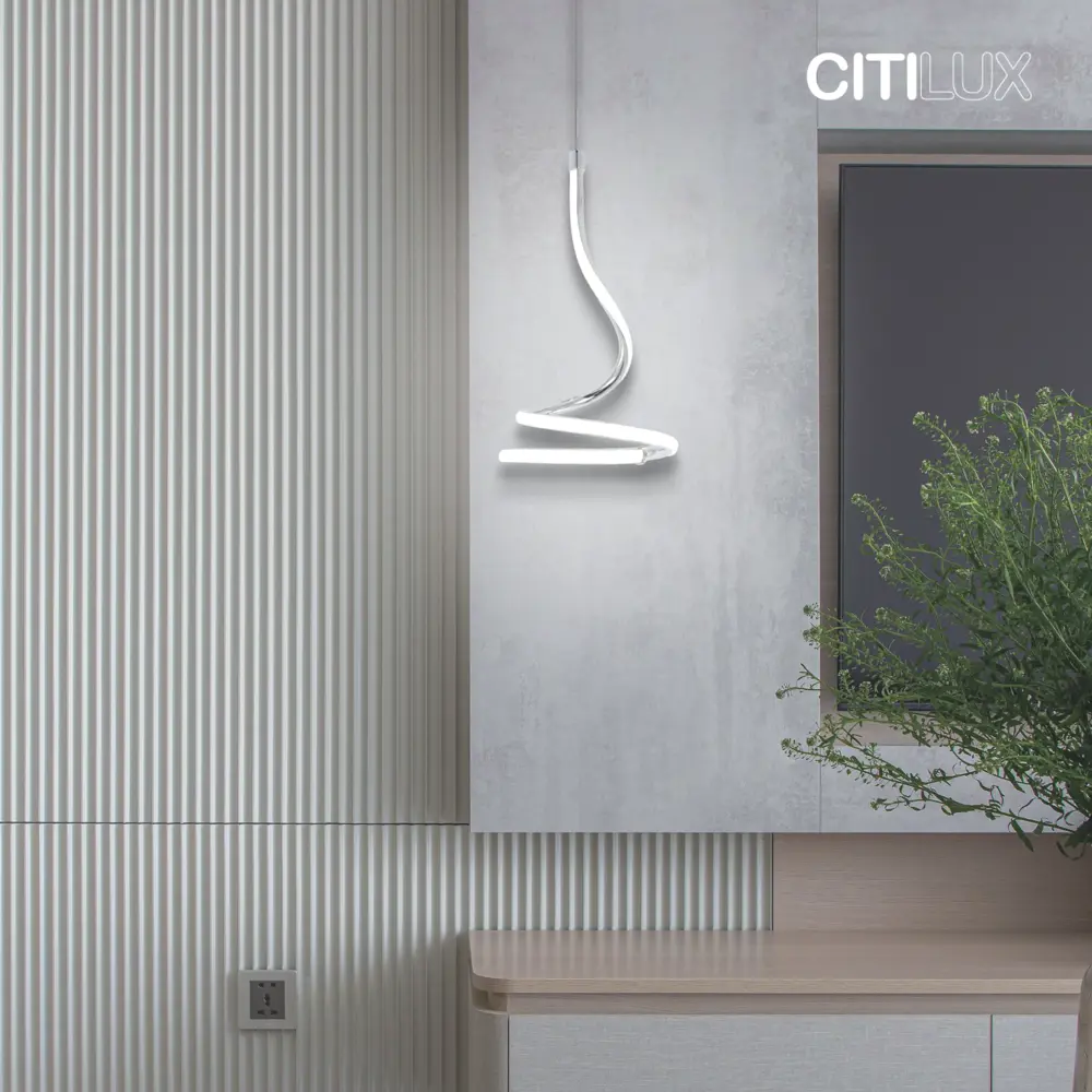 Фото 3 Люстра подвесная Citilux Cl229011 4 м² изменение оттенков белого свет цвет серый/серебристый