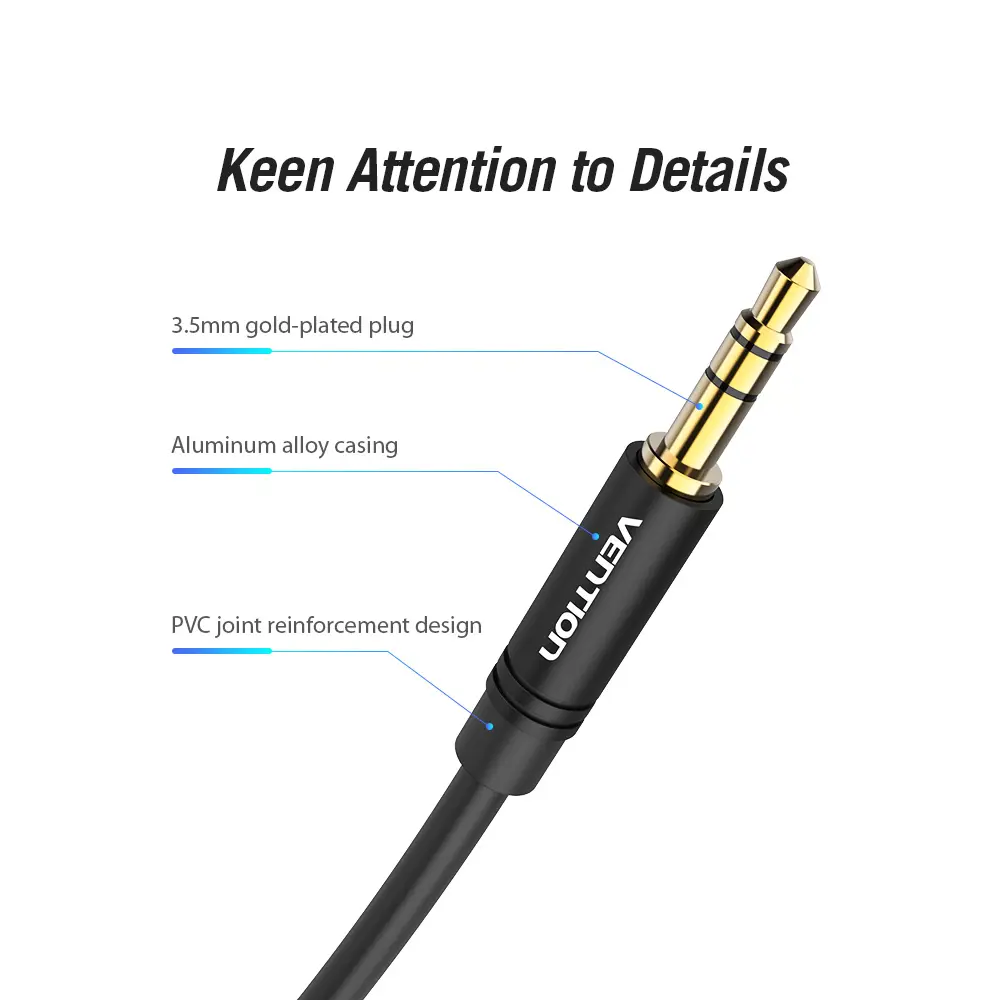 Фото Кабель Vention аудио Jack 3/5 mm M/Jack 3/5 mm M угол 90 0.5 м черный BAKBD-T Фото Кабель Vention аудио Jack 3/5 mm M/Jack 3/5 mm M угол 90 0.5 м черный BAKBD-T