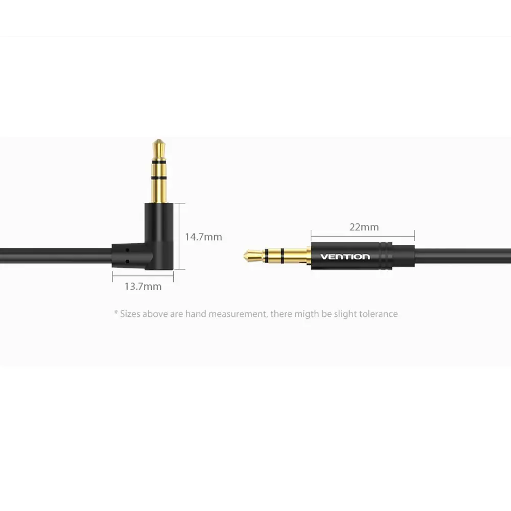 Фото 7 Кабель Vention аудио Jack 3/5 mm M/Jack 3/5 mm M угол 90 0.5 м черный BAKBD-T Фото 7 Кабель Vention аудио Jack 3/5 mm M/Jack 3/5 mm M угол 90 0.5 м черный BAKBD-T