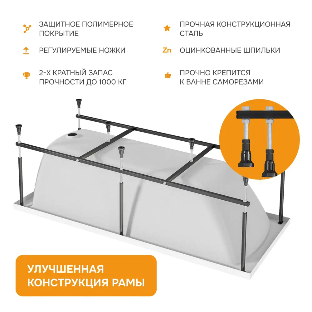 Фото 6 Прямоугольная ванна Moduleasy LENOR 01дэв1910 акрил 190х100см Фото 6 Прямоугольная ванна Moduleasy LENOR 01дэв1910 акрил 190х100см