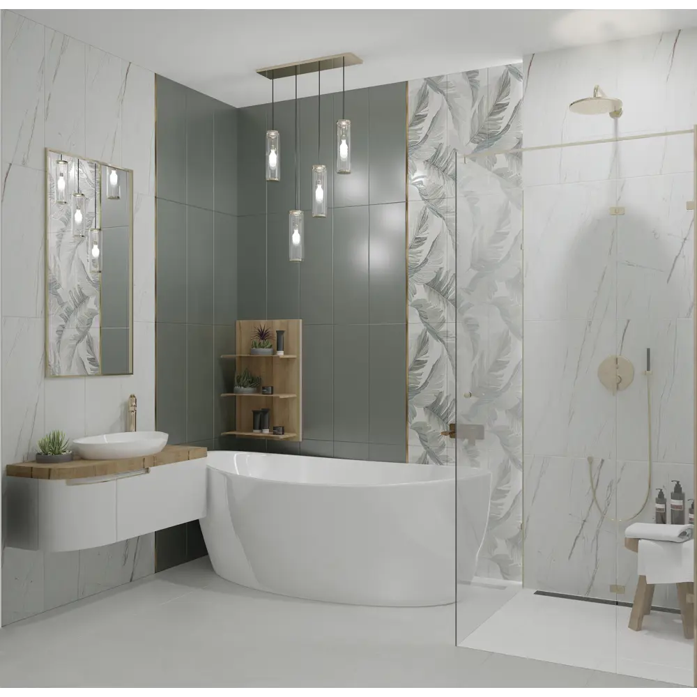 Фото 2 Настенная плитка Eletto ceramica Foresta 00-00108474 24.2x70см цвет зеленый, цена за упаковку Фото 2 Настенная плитка Eletto ceramica Foresta 00-00108474 24.2x70см цвет зеленый, цена за упаковку