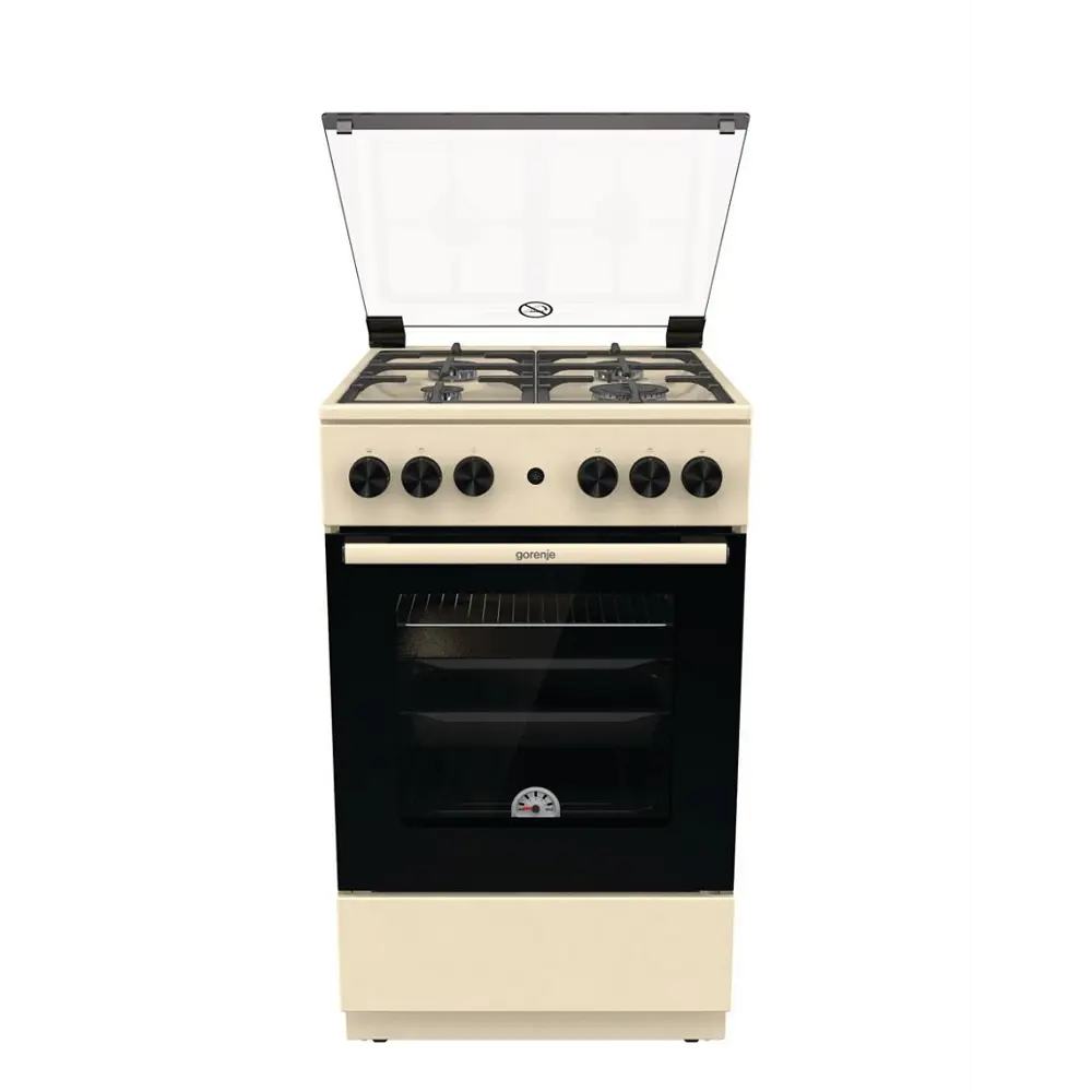 Фото Кухонная плита Gorenje GG5A21BEF 50x85x59.4 см цвет бежевый Фото Кухонная плита Gorenje GG5A21BEF 50x85x59.4 см цвет бежевый