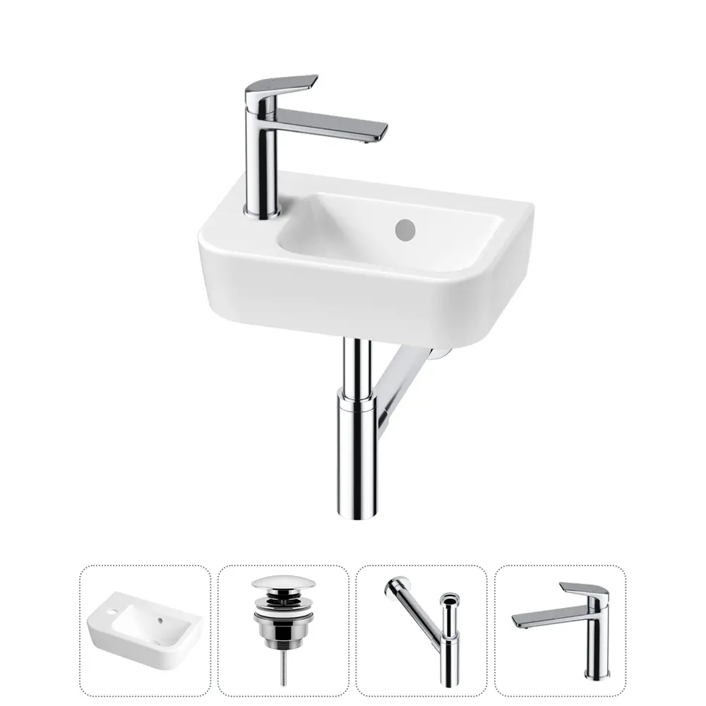 Фото Раковина Lavinia boho one 20217329R 37см цвет раковина 4 в 1: донный клапан, сифон, смеситель Фото Раковина Lavinia boho one 20217329R 37см цвет раковина 4 в 1: донный клапан, сифон, смеситель