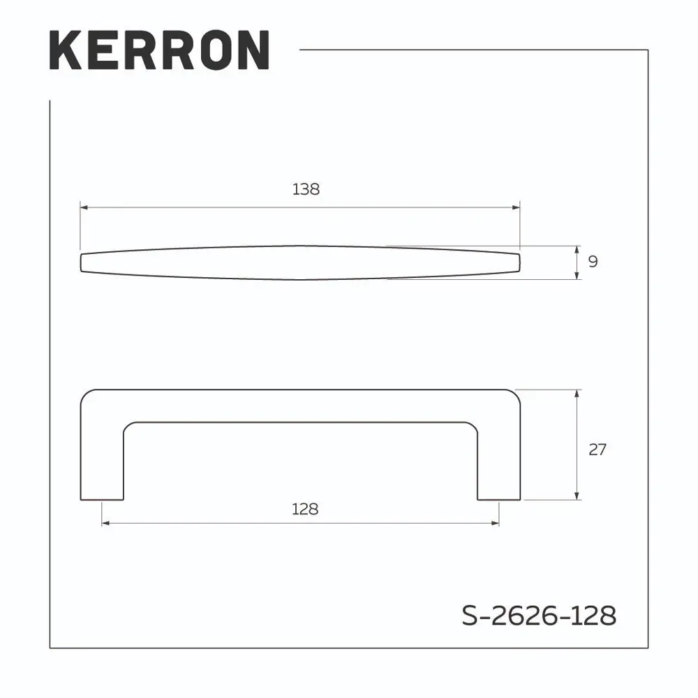 Фото 4 Мебельная ручка-скоба Kerron 128 мм матовый черный/хром S-2626-128 BLC Фото 4 Мебельная ручка-скоба Kerron 128 мм матовый черный/хром S-2626-128 BLC