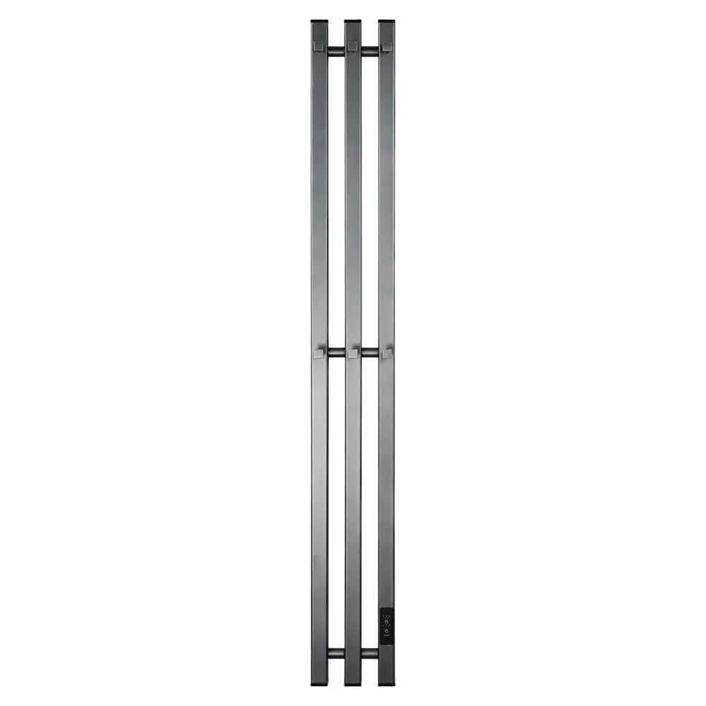 Фото Полотенцесушитель электрический Primoclima Sol Q E Graphite 150x1200 мм 100 Вт с терморегулятором I-образный цвет графитовый Фото Полотенцесушитель электрический Primoclima Sol Q E Graphite 150x1200 мм 100 Вт с терморегулятором I-образный цвет графитовый
