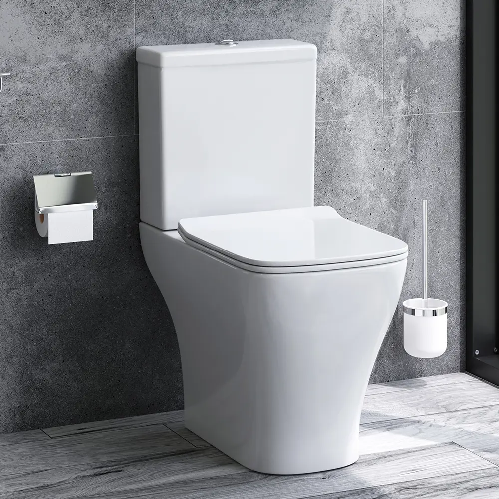 Фото 2 Унитаз-компакт Damixa DX7S78608SC горизонтальный выпуск двойной слив Фото 2 Унитаз-компакт Damixa DX7S78608SC горизонтальный выпуск двойной слив