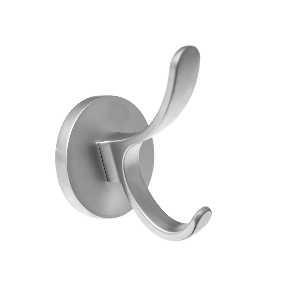 Фото Крючок Kerron комплект из 2 шт. двухрожковый матовый хром KR 0350 SC Фото Крючок Kerron комплект из 2 шт. двухрожковый матовый хром KR 0350 SC