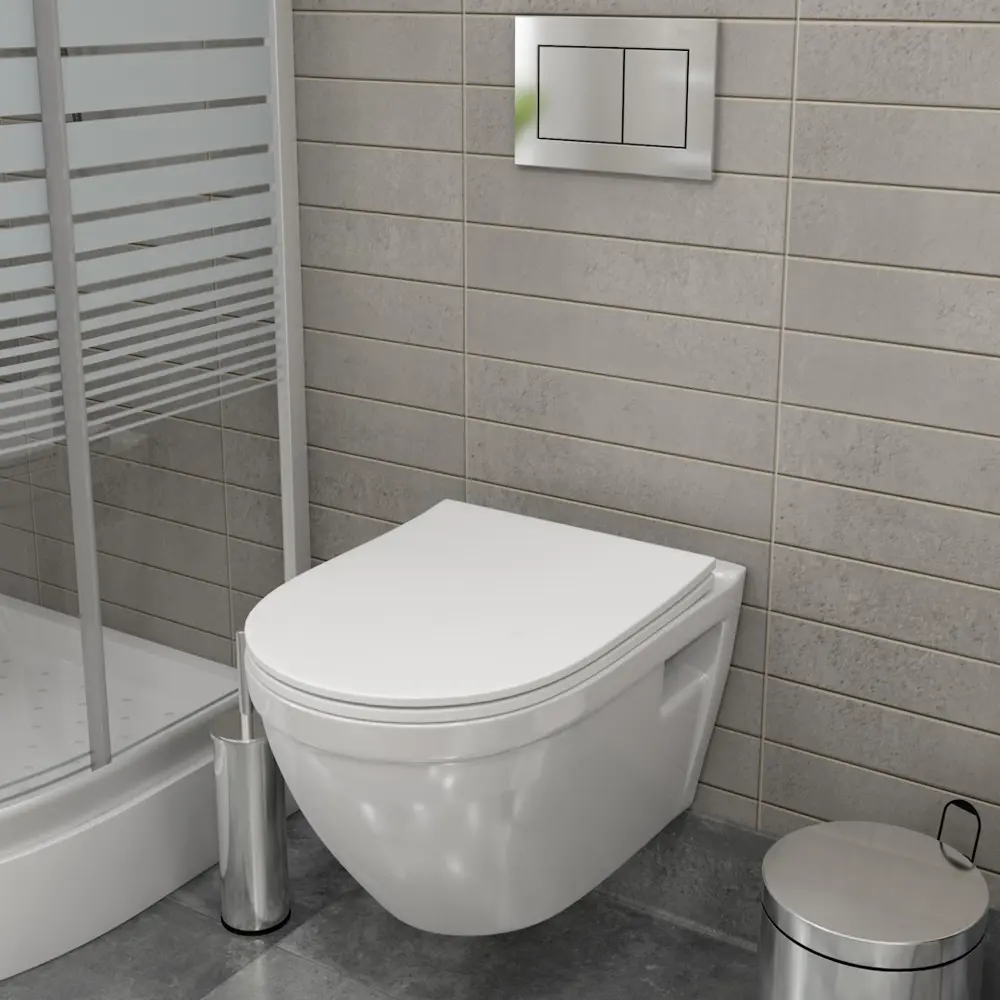 Фото 9 Комплект Teymi F00317: Инсталляция Aina 52, клавиша смыва Lina хром, унитаз Vitra Фото 9 Комплект Teymi F00317: Инсталляция Aina 52, клавиша смыва Lina хром, унитаз Vitra