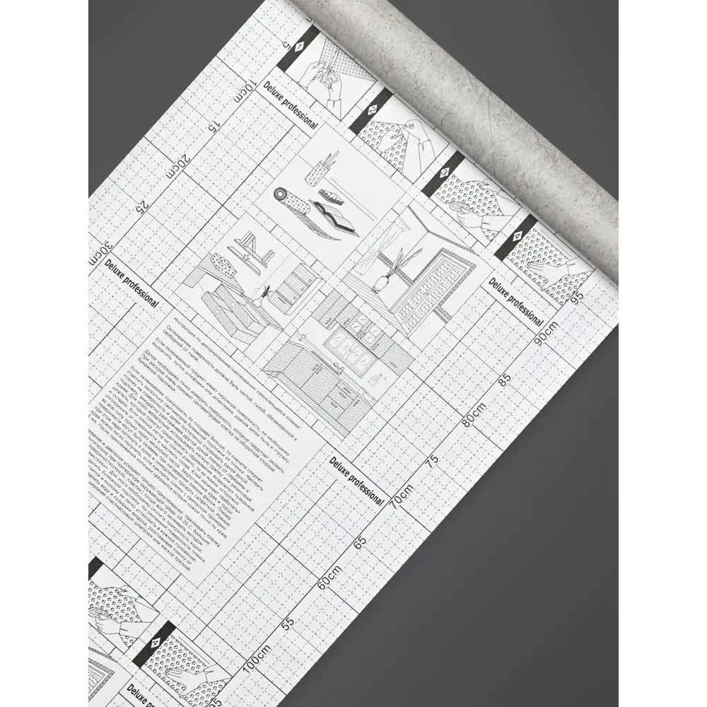 Фото 5 Пленка самоклеящаяся Deluxe Professional 12032421, 67.5смx3м жатка серая Фото 5 Пленка самоклеящаяся Deluxe Professional 12032421, 67.5смx3м жатка серая