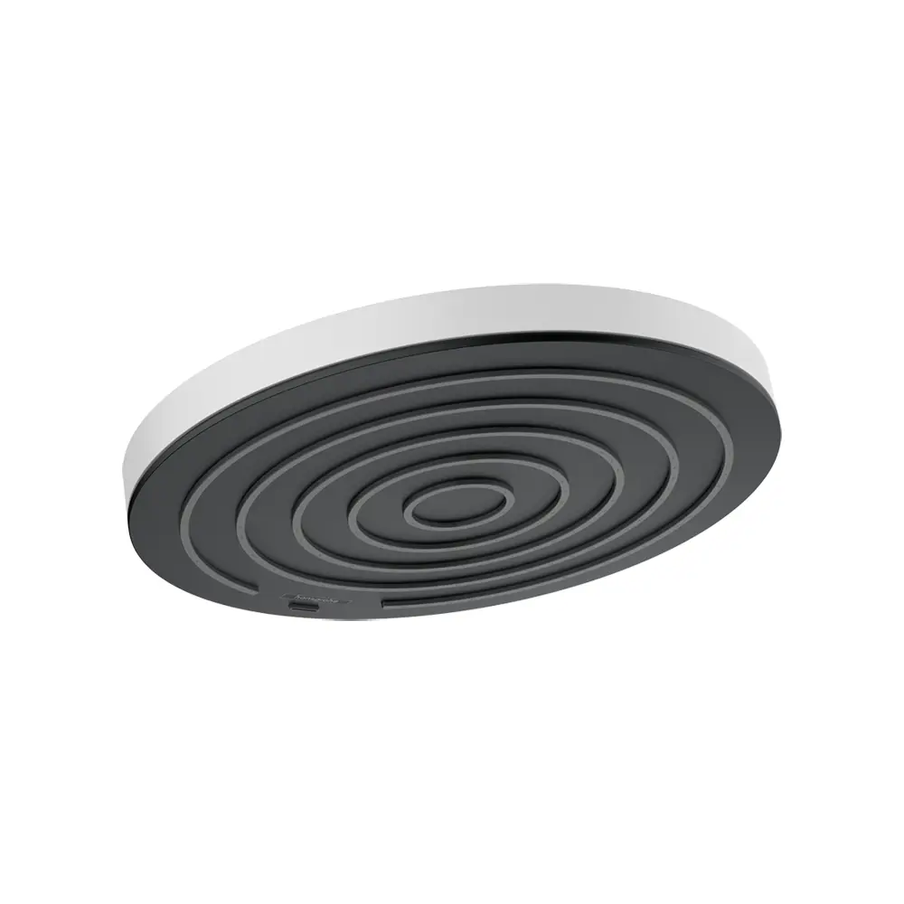 Фото Лейка для верхнего душа Hansgrohe 24140700 диск цвет белый матовый Фото Лейка для верхнего душа Hansgrohe 24140700 диск цвет белый матовый