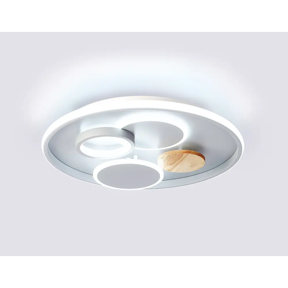 Фото 3 Люстра потолочная светодиодная Ambrella Light Comfort с пультом управления 18 м² регулируемый белый свет цвет серый Фото 3 Люстра потолочная светодиодная Ambrella Light Comfort с пультом управления 18 м² регулируемый белый свет цвет серый