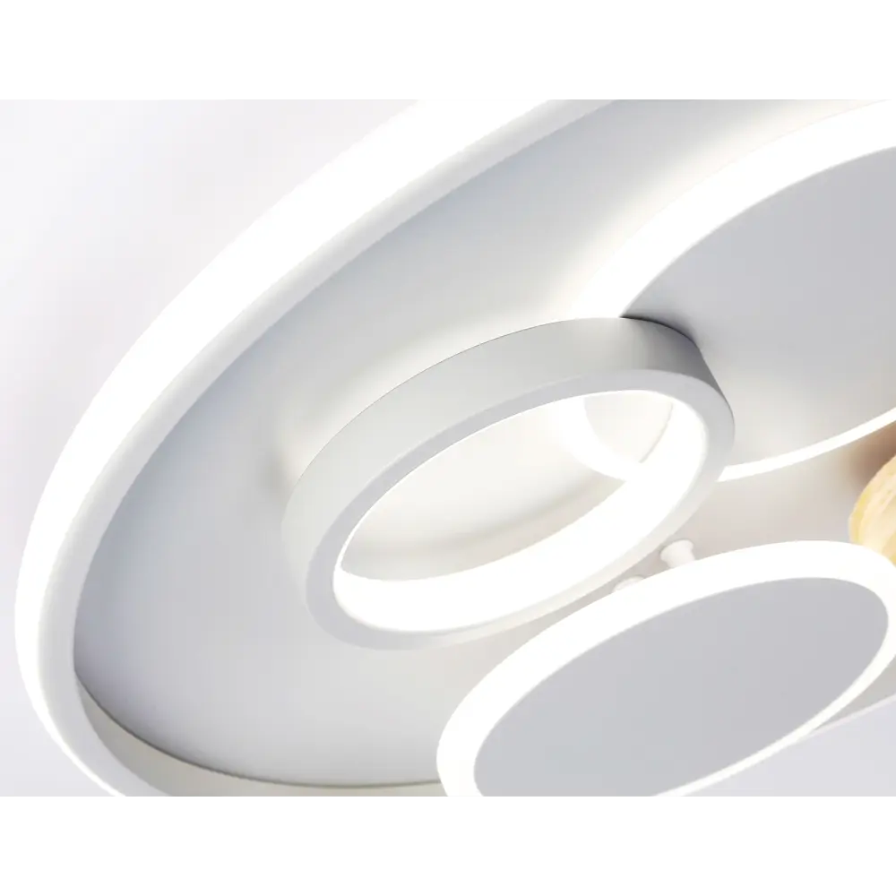 Фото 5 Люстра потолочная светодиодная Ambrella Light Comfort с пультом управления 18 м² регулируемый белый свет цвет серый Фото 5 Люстра потолочная светодиодная Ambrella Light Comfort с пультом управления 18 м² регулируемый белый свет цвет серый