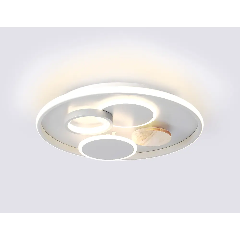 Фото 2 Люстра потолочная светодиодная Ambrella Light Comfort с пультом управления 18 м² регулируемый белый свет цвет серый Фото 2 Люстра потолочная светодиодная Ambrella Light Comfort с пультом управления 18 м² регулируемый белый свет цвет серый