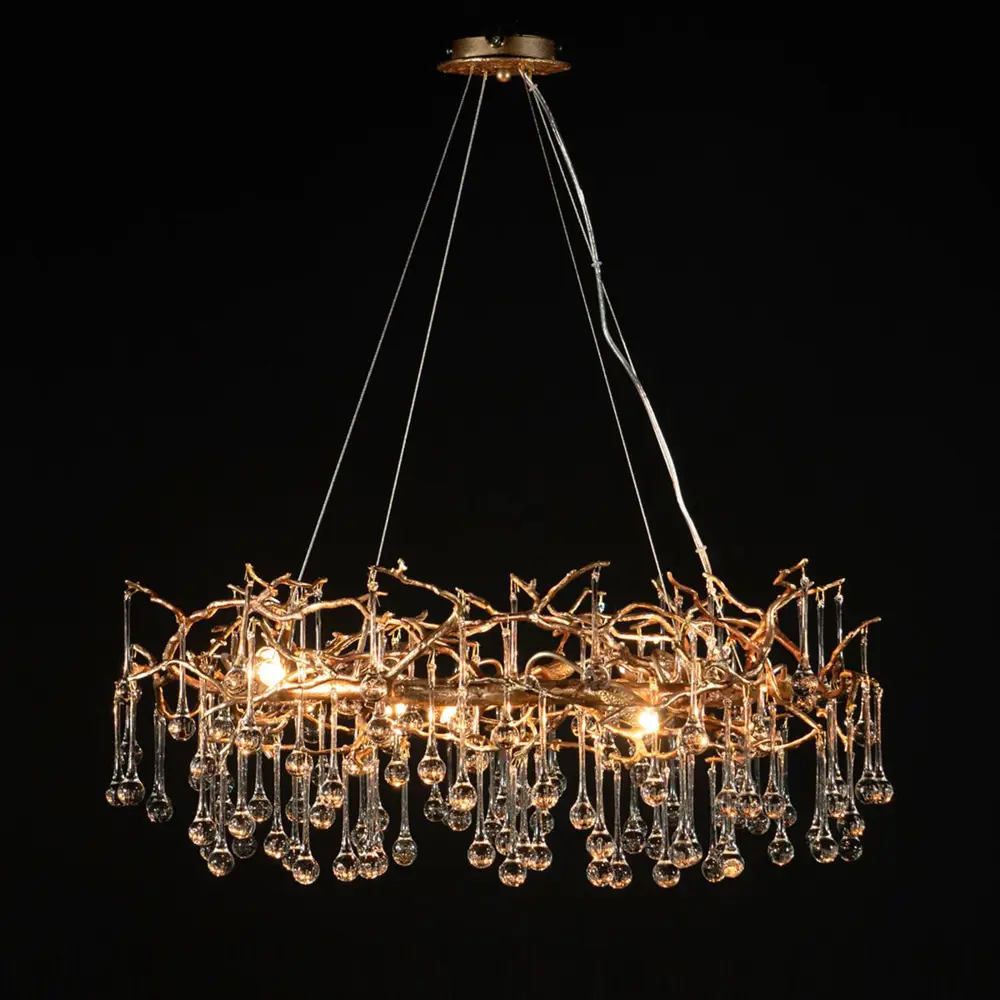 Фото 2 Люстра подвесная Loft It Bijout 10068-800 gb 8 ламп 11.43 м² цвет золото Фото 2 Люстра подвесная Loft It Bijout 10068-800 gb 8 ламп 11.43 м² цвет золото