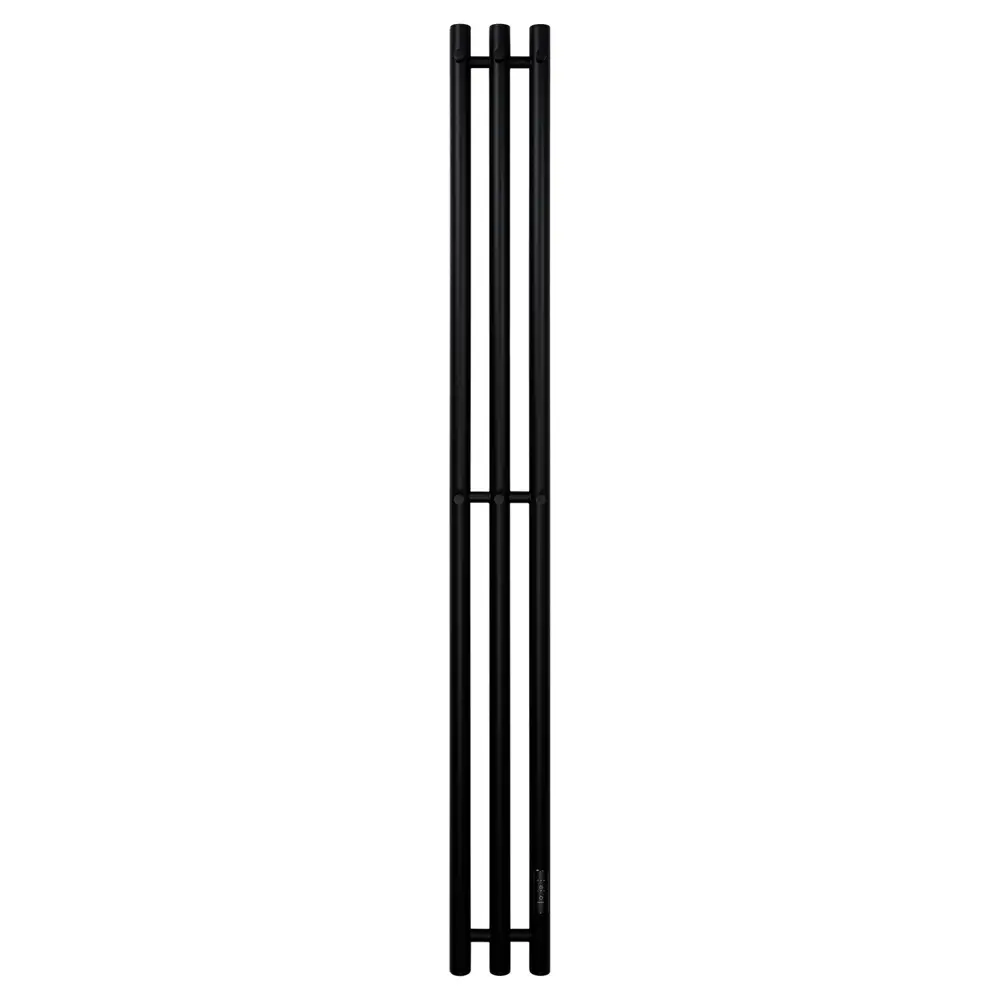 Фото Полотенцесушитель электрический Primoclima Sol R E Black 150x1500 мм 125 Вт с терморегулятором I-образный цвет черный матовый Фото Полотенцесушитель электрический Primoclima Sol R E Black 150x1500 мм 125 Вт с терморегулятором I-образный цвет черный матовый