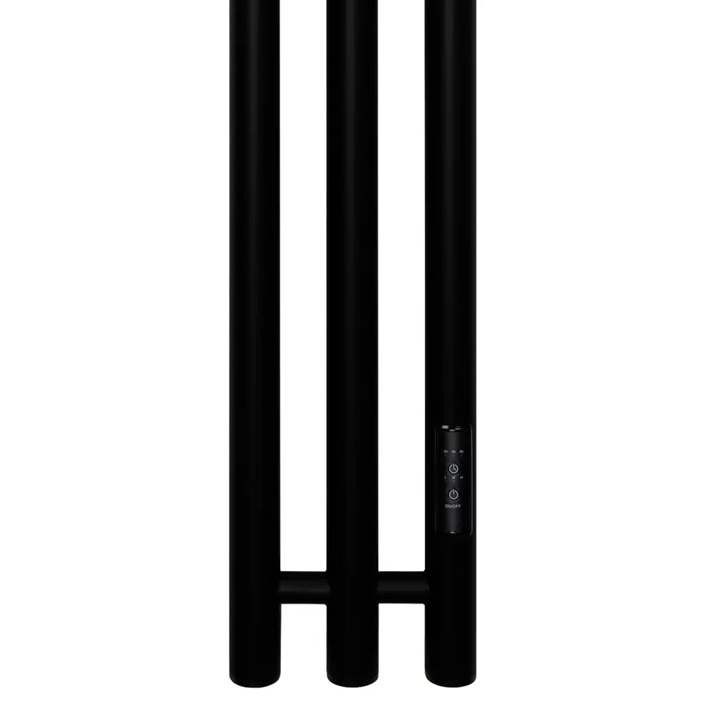 Фото 3 Полотенцесушитель электрический Primoclima Sol R E Black 150x1500 мм 125 Вт с терморегулятором I-образный цвет черный матовый Фото 3 Полотенцесушитель электрический Primoclima Sol R E Black 150x1500 мм 125 Вт с терморегулятором I-образный цвет черный матовый