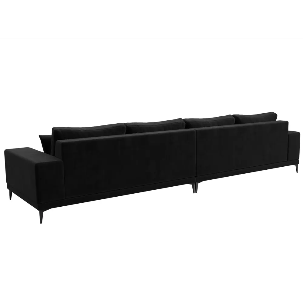 Фото 5 Диван прямой Льюес Лонг Лига диванов 122388 354x88x103 см велюр цвет черный Фото 5 Диван прямой Льюес Лонг Лига диванов 122388 354x88x103 см велюр цвет черный
