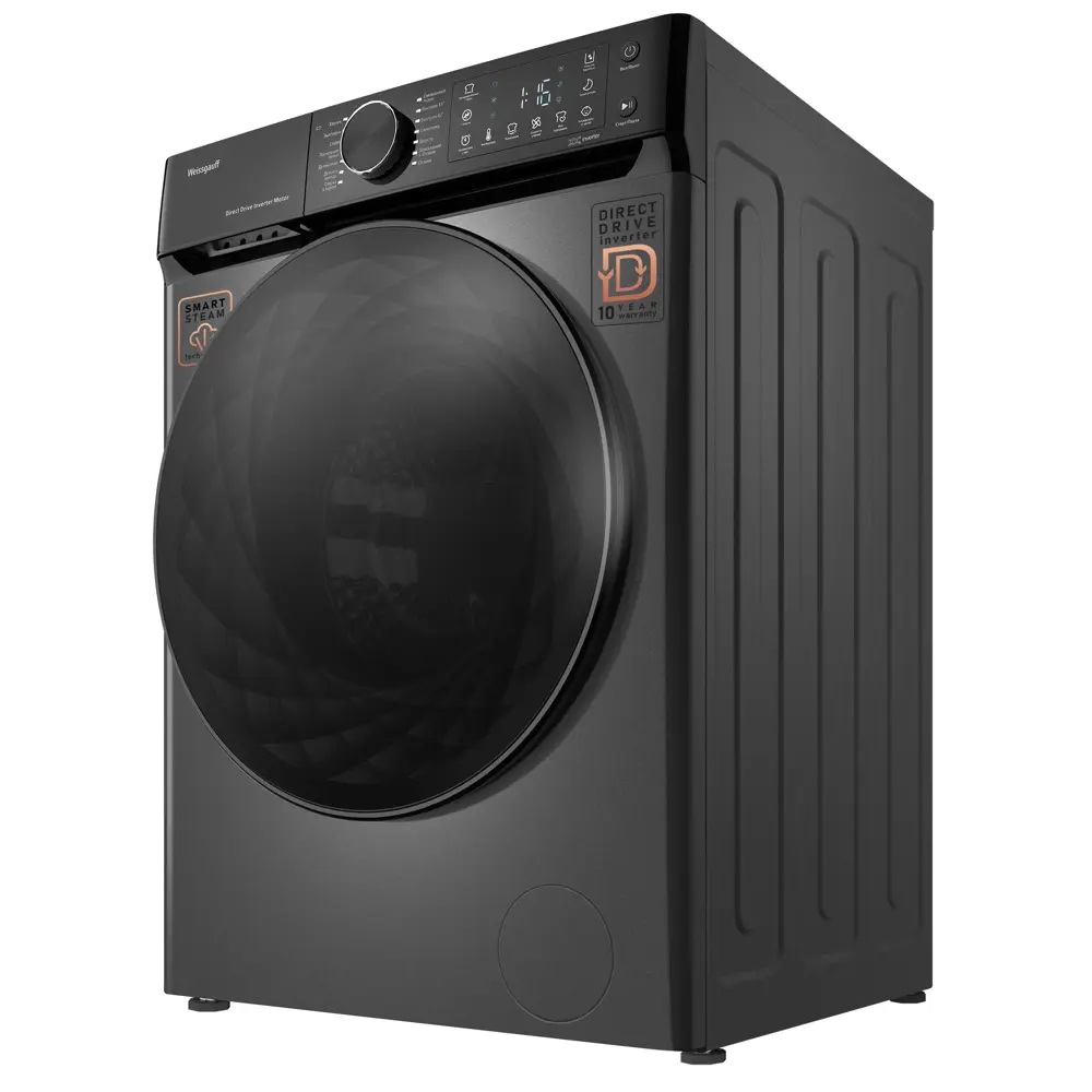 Фото 10 Стиральная машина Weissgauff Wm 59411 direct drive inverter steam deep grey 60x85x56 см 11 кг цвет серый Фото 10 Стиральная машина Weissgauff Wm 59411 direct drive inverter steam deep grey 60x85x56 см 11 кг цвет серый