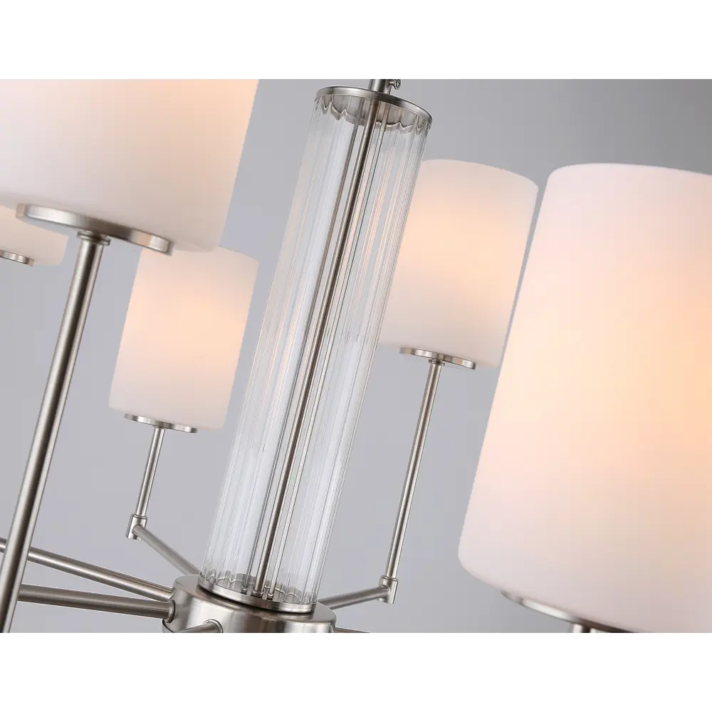 Фото 4 Люстра на штанге Ambrella Light High Ambr_lh56213 8 ламп 32 м² цвет белый матовый/никель Фото 4 Люстра на штанге Ambrella Light High Ambr_lh56213 8 ламп 32 м² цвет белый матовый/никель