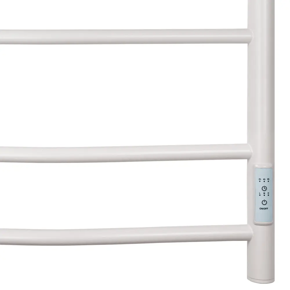 Фото 6 Полотенцесушитель электрический Primoclima Stella E White 500x800 мм 126 Вт с терморегулятором лесенка цвет белый матовый Фото 6 Полотенцесушитель электрический Primoclima Stella E White 500x800 мм 126 Вт с терморегулятором лесенка цвет белый матовый