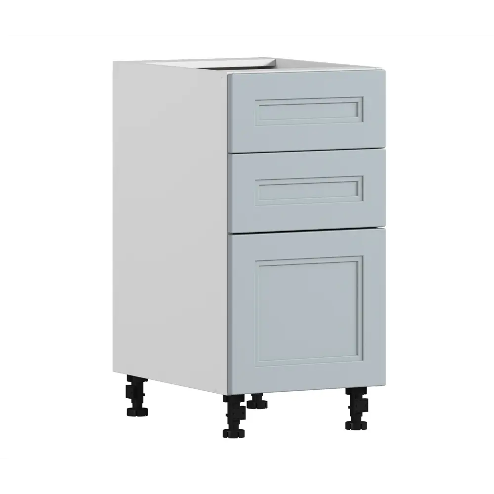 Фото Напольный шкаф Регина Столплит с ящиками 40x82x56 см МДФ цвет серый Фото Напольный шкаф Регина Столплит с ящиками 40x82x56 см МДФ цвет серый