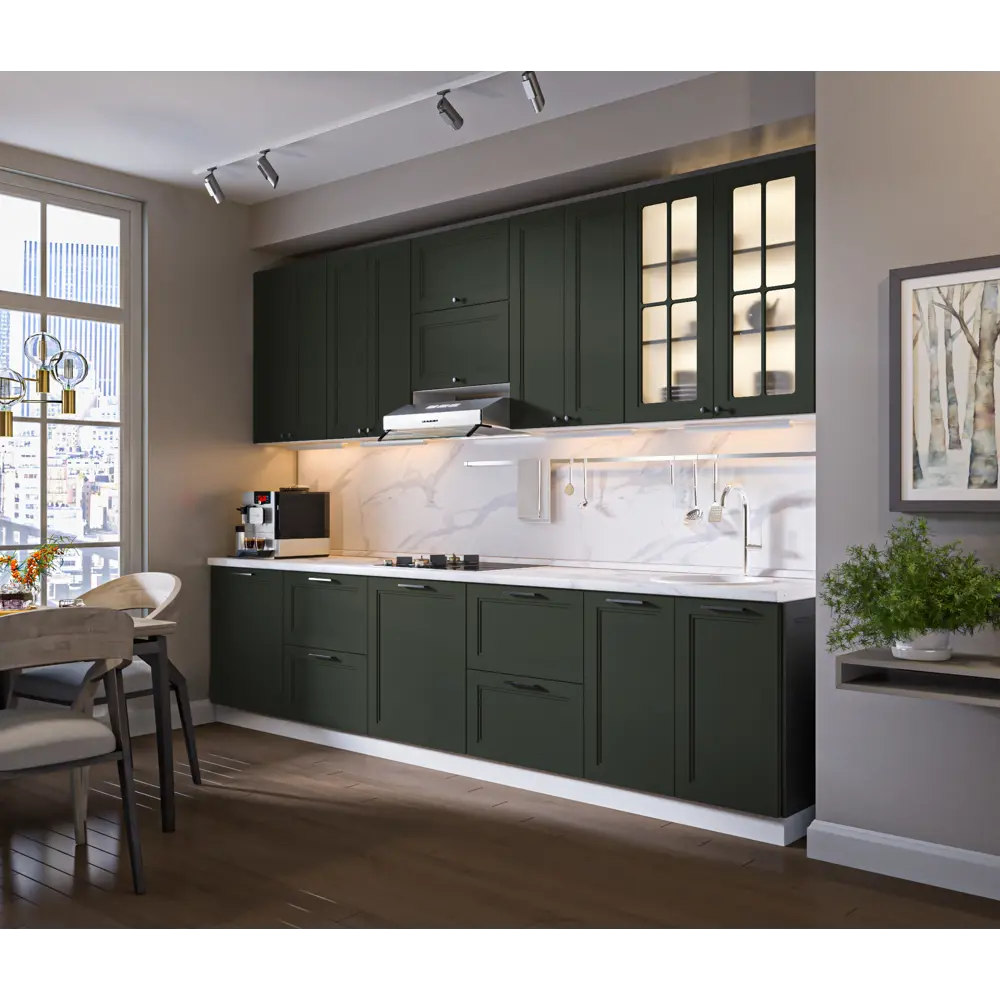 Фото 4 Напольный шкаф Регина Столплит с ящиками 40x82x56 см МДФ цвет серый Фото 4 Напольный шкаф Регина Столплит с ящиками 40x82x56 см МДФ цвет серый