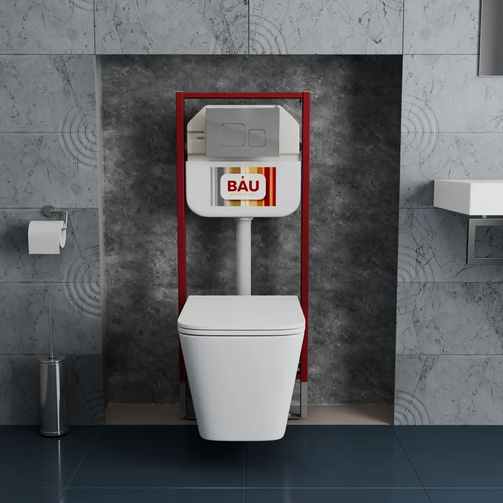 Фото 3 Комплект BAUEDGE NEO45700-BS0002-01.02.09 6 в 1: инсталляция 45, унитаз безободковый Stil, сиденье дюропласт, квадратная хром кнопка Aquanika Фото 3 Комплект BAUEDGE NEO45700-BS0002-01.02.09 6 в 1: инсталляция 45, унитаз безободковый Stil, сиденье дюропласт, квадратная хром кнопка Aquanika
