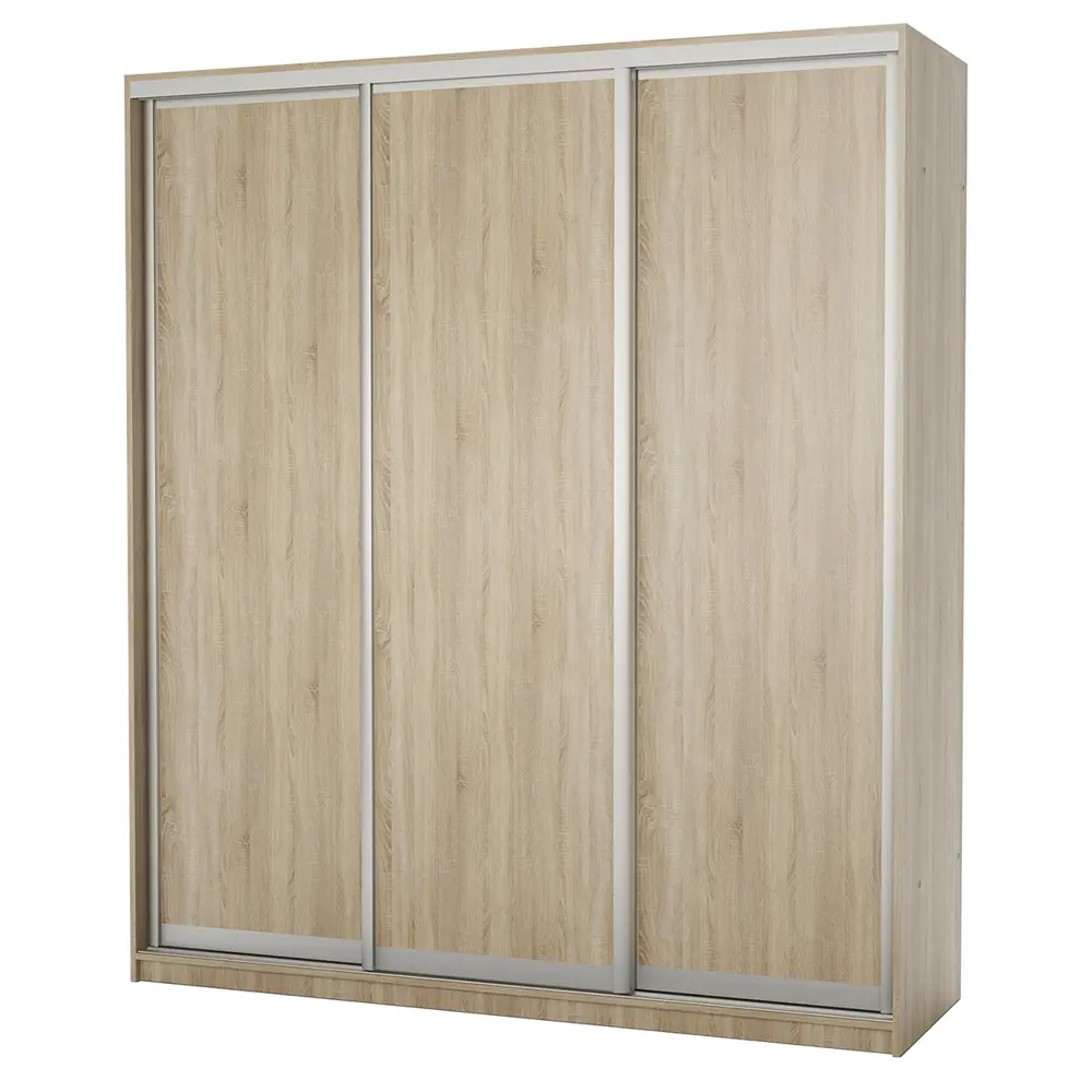 Фото 3 Шкаф-купе Гамма 240x220x60 см 9 полок ЛДСП цвет дуб сонома Фото 3 Шкаф-купе Гамма 240x220x60 см 9 полок ЛДСП цвет дуб сонома