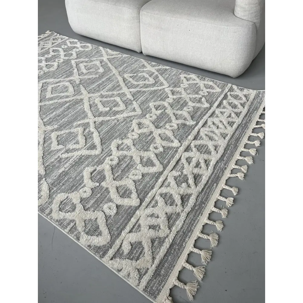 Фото 6 Ковер Laxmi Quincey Stan 0019Grey/Cream 160x230 см полипропилен Фото 6 Ковер Laxmi Quincey Stan 0019Grey/Cream 160x230 см полипропилен