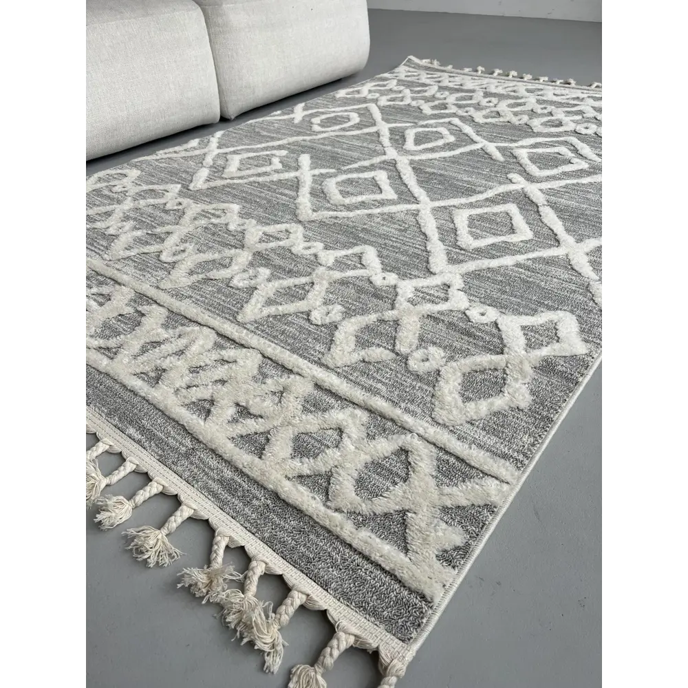 Фото 2 Ковер Laxmi Quincey Stan 0019Grey/Cream 160x230 см полипропилен Фото 2 Ковер Laxmi Quincey Stan 0019Grey/Cream 160x230 см полипропилен