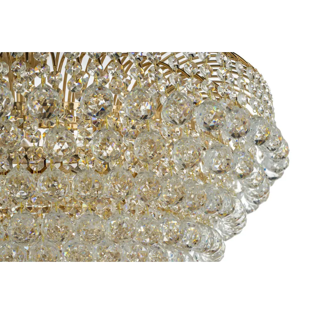Фото 4 Люстра потолочная Arti lampadari gold Empoli e 1.2.80.100 g 16 ламп 25.1 м² цвет прозрачный золотой Фото 4 Люстра потолочная Arti lampadari gold Empoli e 1.2.80.100 g 16 ламп 25.1 м² цвет прозрачный золотой