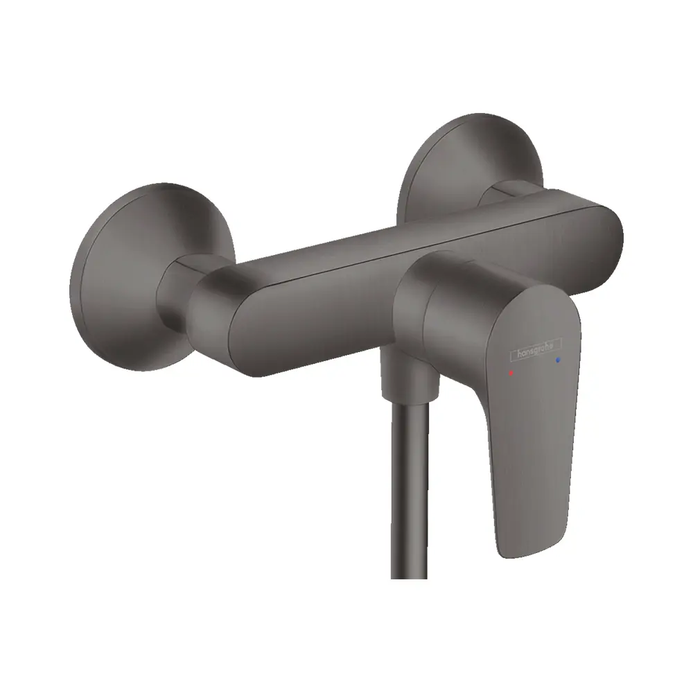 Фото Смеситель для душа Hansgrohe Talis E хром-черный матовый Фото Смеситель для душа Hansgrohe Talis E хром-черный матовый