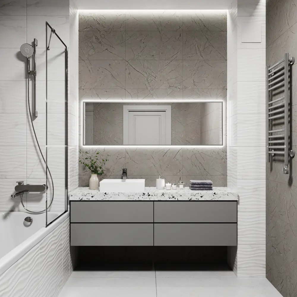 Фото 4 Зеркало со встроенной подсветкой One mirror 14050ссх 50x140 см Фото 4 Зеркало со встроенной подсветкой One mirror 14050ссх 50x140 см